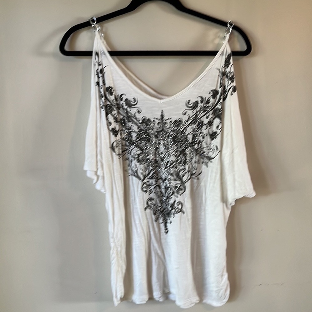 Woman’s off shoulder top